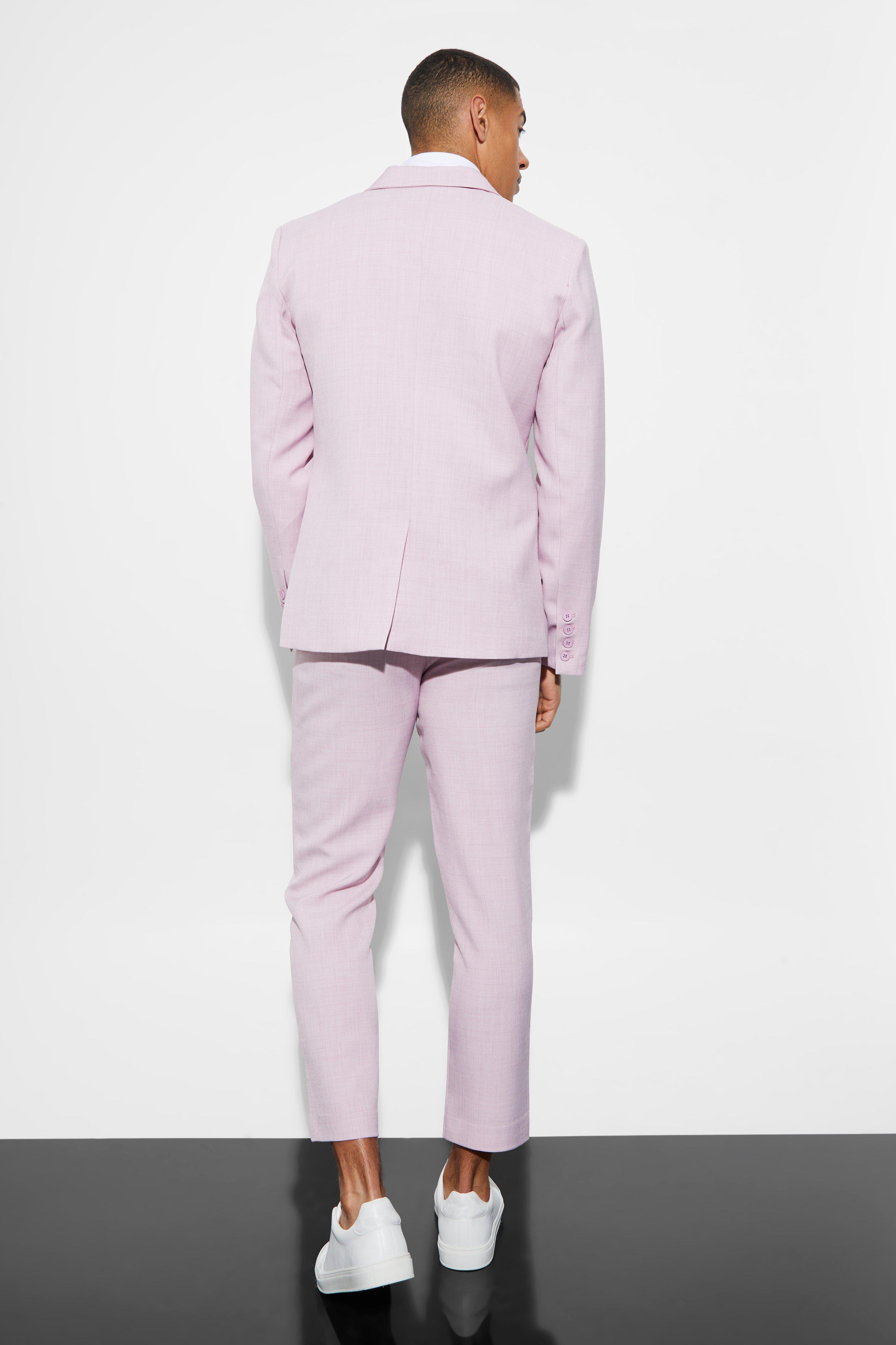 Light pink 2024 suit jacket mens